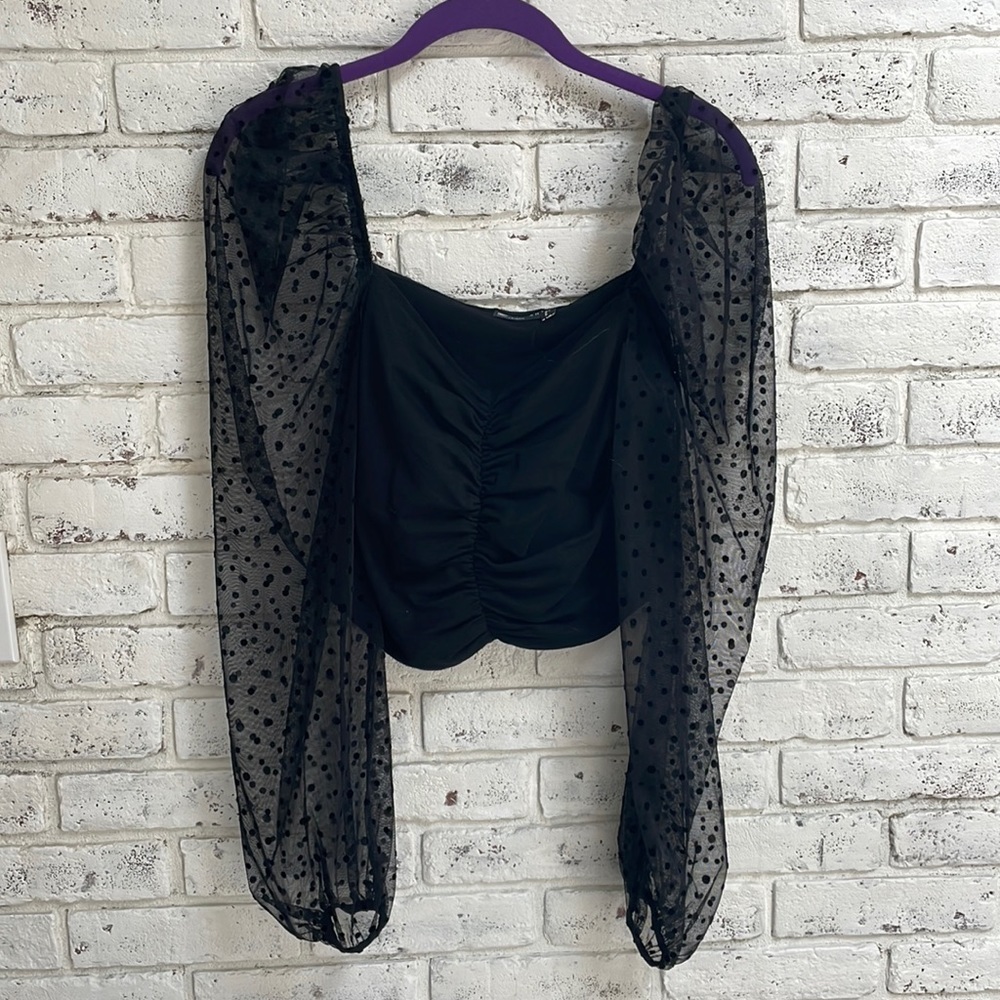 ASOS Sheer Long Sleeve Top